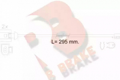 R BRAKE 610610rb -  Сигнализатор, износ тормозных колодок